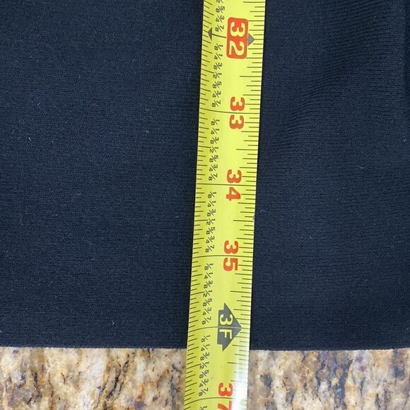 Ann Taylor Black Jersey Long Sleeves Ruffled Midi Dress - Picture 10 of 10